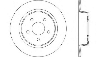 OPEN PARTS bda263510 -  Тормозной диск